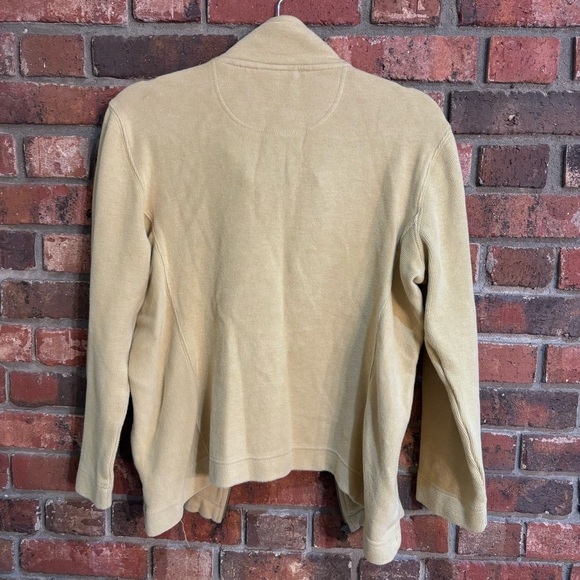 Walt Disney World womens embroidered crest zip up cardigan jacket yellow medium - Picture 5 of 5